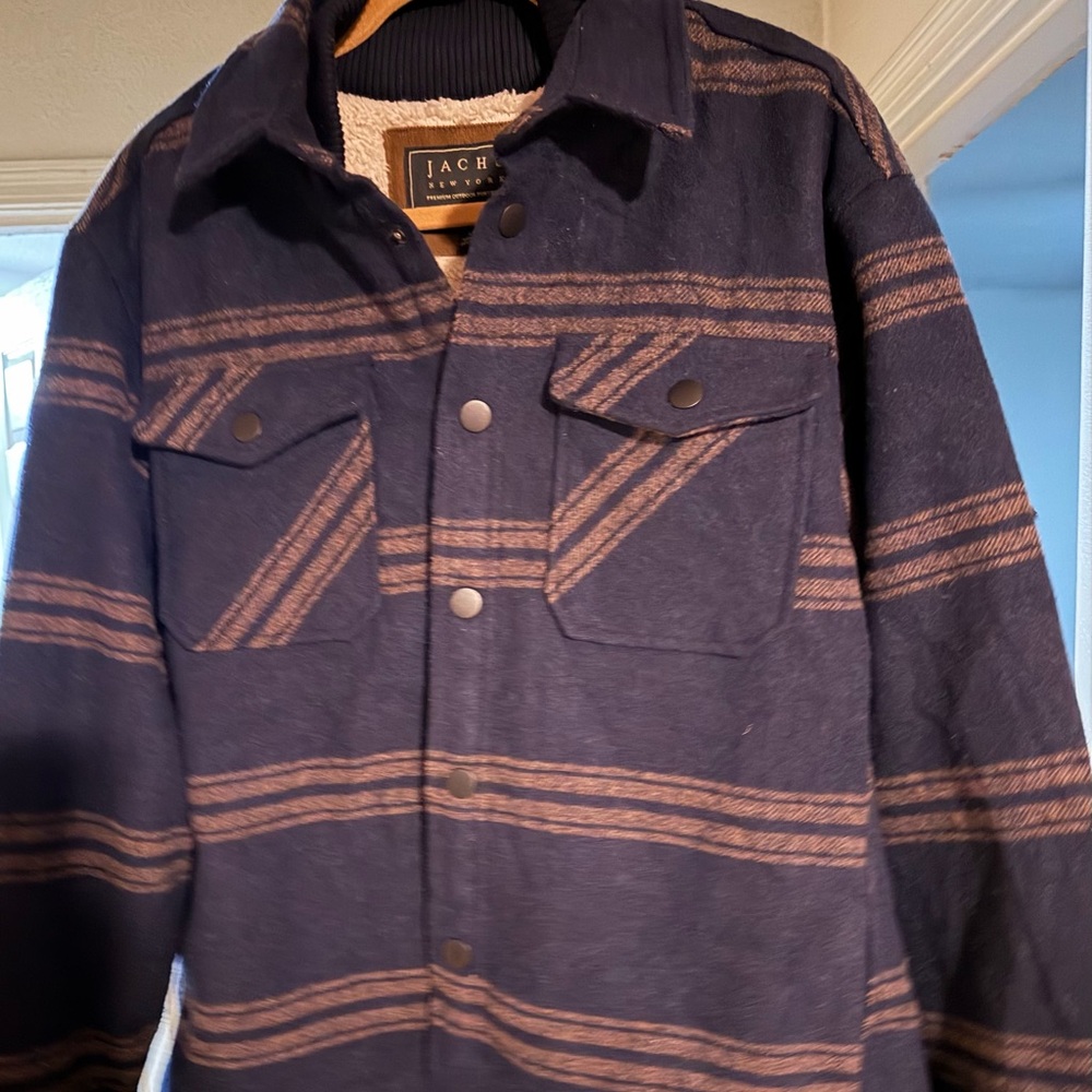 Jachs Men's Flannel Shirt Jacket